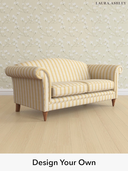 Kinsham Stripe/Ochre Yellow Gloucester By Laura Ashley (H40601) | £1,325