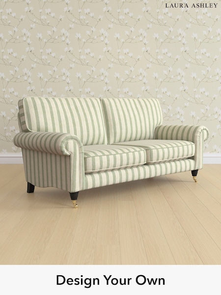 Kinsham Stripe/Hedgerow Green Kingston By Laura Ashley (H40619) | £1,325