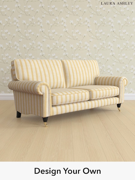 Kinsham Stripe/Ochre Yellow Kingston By Laura Ashley (H40621) | £1,325