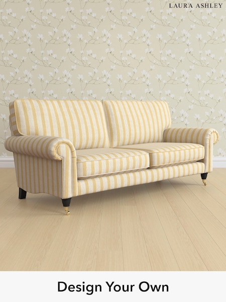 Kinsham Stripe/Ochre Yellow Kingston By Laura Ashley (H40621) | £1,425