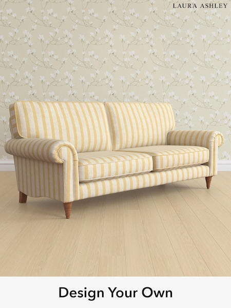 Kinsham Stripe/Ochre Yellow Kingston By Laura Ashley (H40621) | £1,425