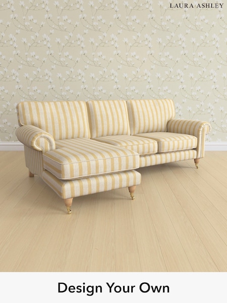 Kinsham Stripe/Ochre Yellow Kingston By Laura Ashley (H40621) | £2,125