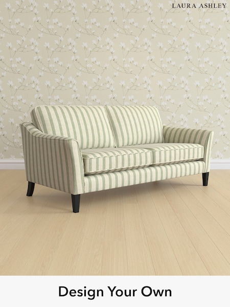 Kinsham Stripe/Hedgerow Green Marford By Laura Ashley (H40647) | £1,275