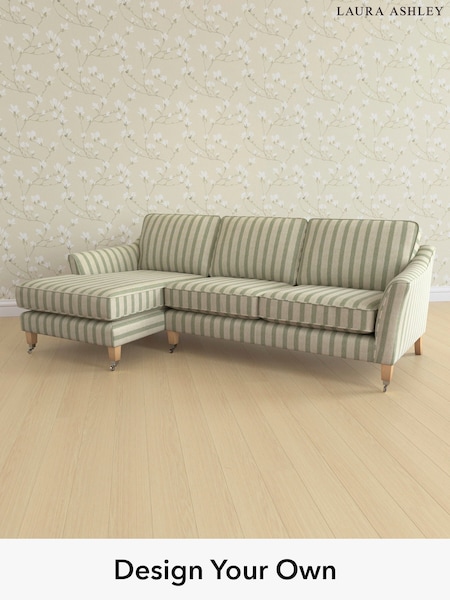 Kinsham Stripe/Hedgerow Green Marford By Laura Ashley (H40647) | £2,050