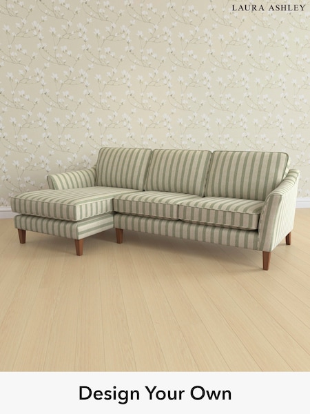 Kinsham Stripe/Hedgerow Green Marford By Laura Ashley (H40647) | £2,150