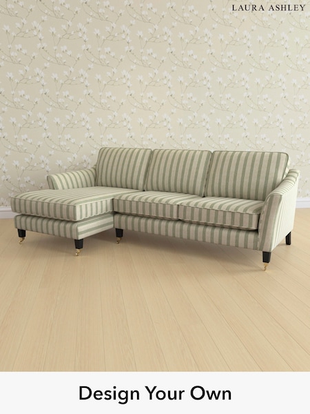 Kinsham Stripe/Hedgerow Green Marford By Laura Ashley (H40647) | £2,050