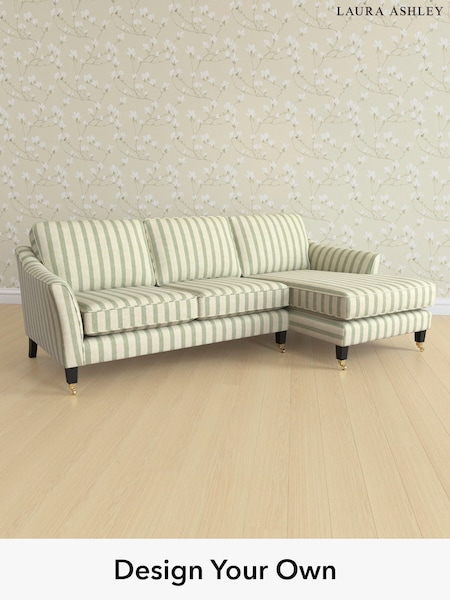 Kinsham Stripe/Hedgerow Green Marford By Laura Ashley (H40647) | £2,050