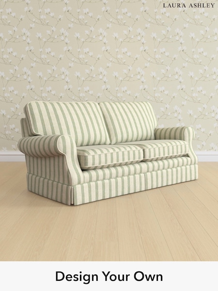 Kinsham Stripe/Hedgerow Green Padstow By Laura Ashley (H40649) | £1,325