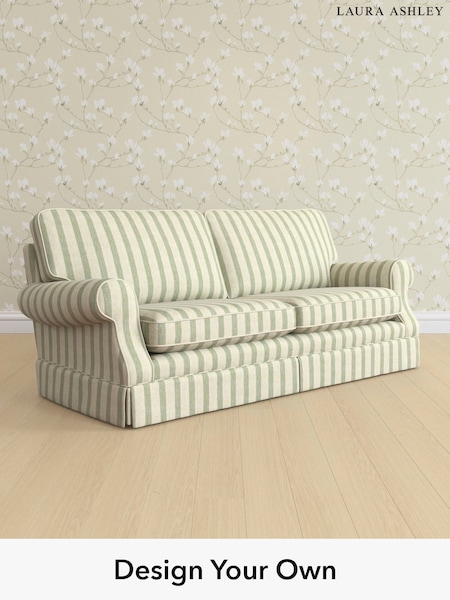 Kinsham Stripe/Hedgerow Green Padstow By Laura Ashley (H40649) | £1,425