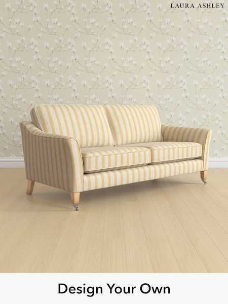 Kinsham Stripe/Ochre Yellow Marford By Laura Ashley (H40650) | £1,275