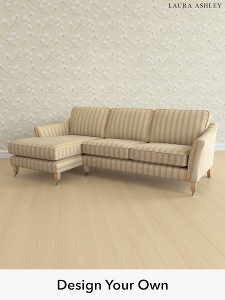 Kinsham Stripe/Ochre Yellow Marford By Laura Ashley (H40650) | £2,050