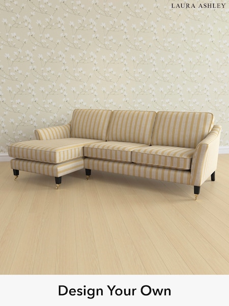 Kinsham Stripe/Ochre Yellow Marford By Laura Ashley (H40650) | £2,050