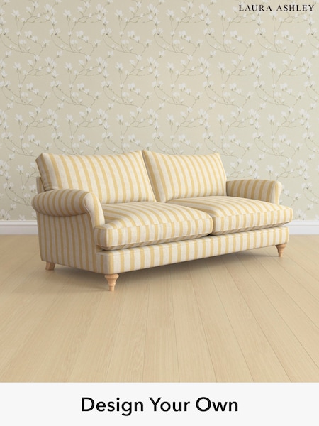 Kinsham Stripe/Ochre Yellow Westley By Laura Ashley (H40692) | £1,525