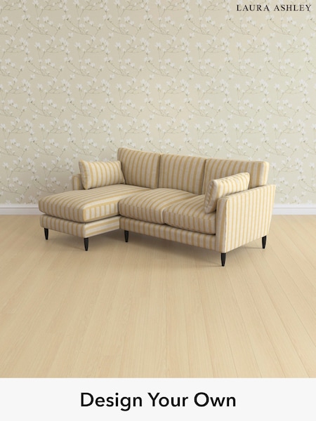 Kinsham Stripe/Ochre Yellow Radcliffe By Laura Ashley (H40693) | £2,475