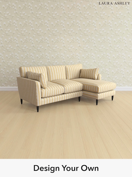 Kinsham Stripe/Ochre Yellow Radcliffe By Laura Ashley (H40693) | £2,475