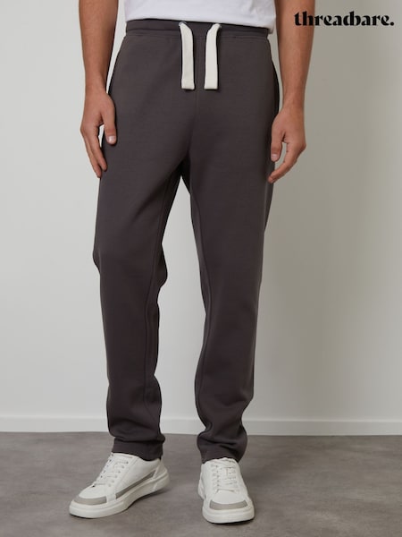 Threadbare Dark Grey Straight Leg Joggers (H40751) | £24