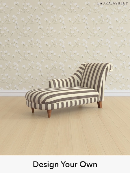 Orla Stripe/Dark Truffle Natural Gloucester By Laura Ashley (H40851) | £1,150