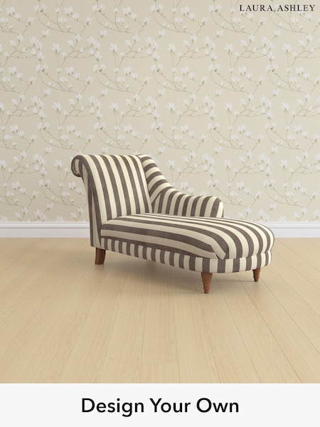 Orla Stripe/Dark Truffle Natural Gloucester By Laura Ashley (H40851) | £1,150