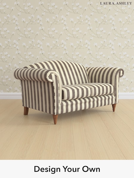 Orla Stripe/Dark Truffle Natural Gloucester By Laura Ashley (H40851) | £1,375