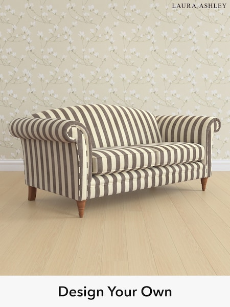 Orla Stripe/Dark Truffle Natural Gloucester By Laura Ashley (H40851) | £1,475