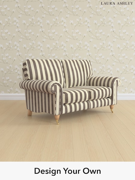 Orla Stripe/Dark Truffle Natural Kingston By Laura Ashley (H40852) | £1,275