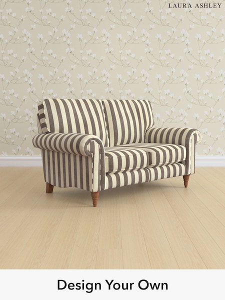Orla Stripe/Dark Truffle Natural Kingston By Laura Ashley (H40852) | £1,275