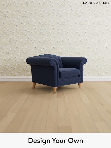 Nantmor/Midnight Navy Gloucester Button Back By Laura Ashley (H40857) | £900