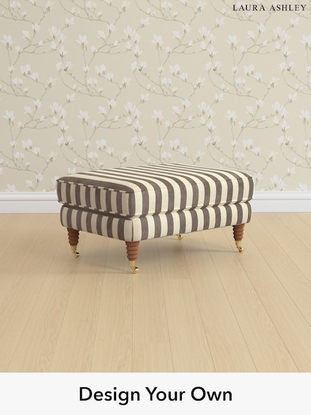Orla Stripe/Dark Truffle Natural Lynden By Laura Ashley (H40864) | £600
