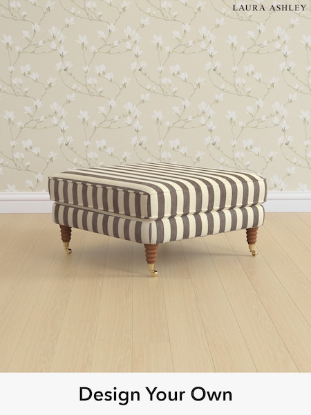 Orla Stripe/Dark Truffle Natural Lynden By Laura Ashley (H40864) | £725