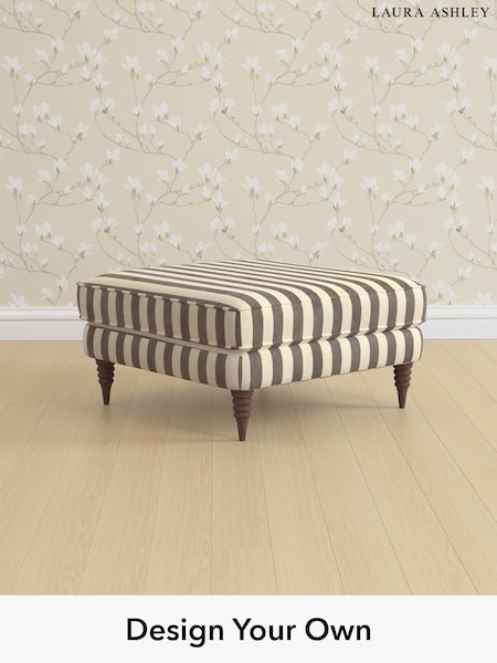 Orla Stripe/Dark Truffle Natural Lynden By Laura Ashley (H40864) | £725