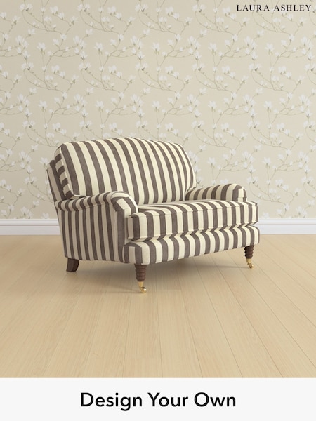 Orla Stripe/Dark Truffle Natural Lynden By Laura Ashley (H40864) | £1,075