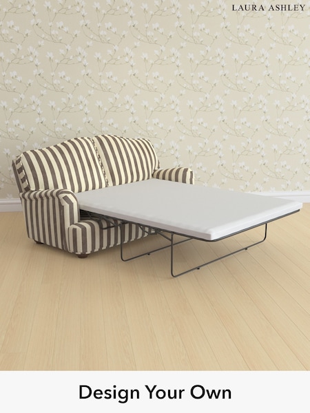Orla Stripe/Dark Truffle Natural Lynden By Laura Ashley (H40864) | £2,025
