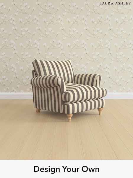 Orla Stripe/Dark Truffle Natural Westley By Laura Ashley (H40872) | £975
