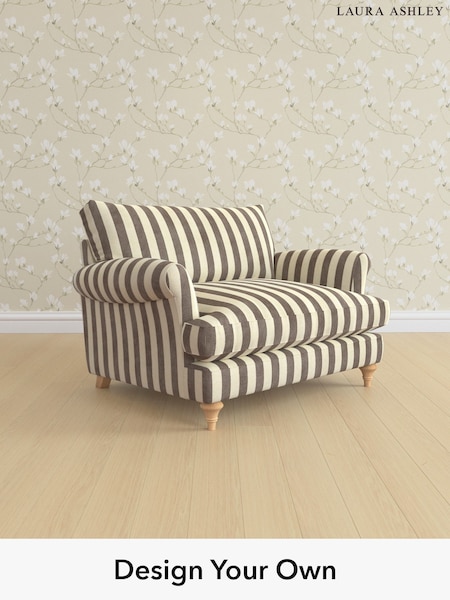 Orla Stripe/Dark Truffle Natural Westley By Laura Ashley (H40872) | £1,100