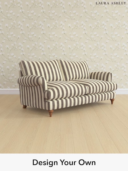 Orla Stripe/Dark Truffle Natural Westley By Laura Ashley (H40872) | £1,575