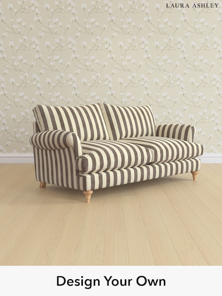 Orla Stripe/Dark Truffle Natural Westley By Laura Ashley (H40872) | £1,575