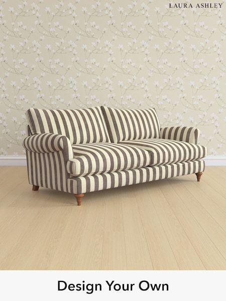 Orla Stripe/Dark Truffle Natural Westley By Laura Ashley (H40872) | £1,675