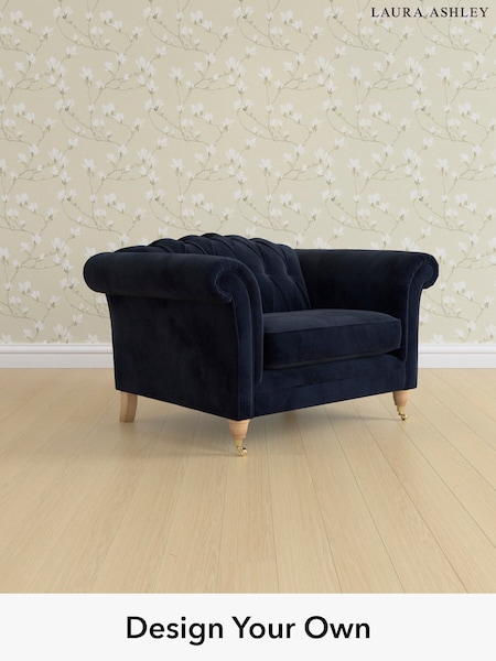 Orla/Midnight Navy Gloucester Button Back By Laura Ashley (H40881) | £1,150
