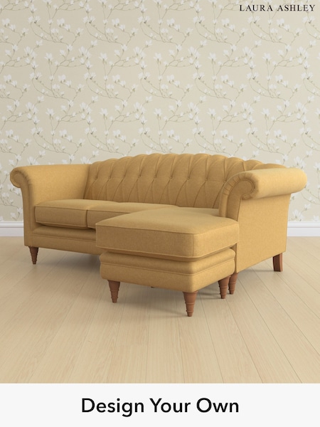 Peyton/Ochre Yellow Gloucester Button Back By Laura Ashley (H40931) | £1,800