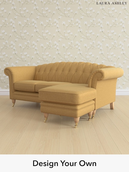 Peyton/Ochre Yellow Gloucester Button Back By Laura Ashley (H40931) | £1,800