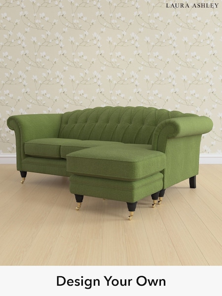 Tichwell/Olive Green Gloucester Button Back By Laura Ashley (H40962) | £1,800