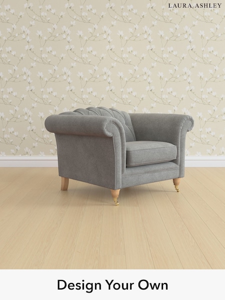 Wooton/Dark Steel Grey Gloucester Button Back By Laura Ashley (H40979) | £900