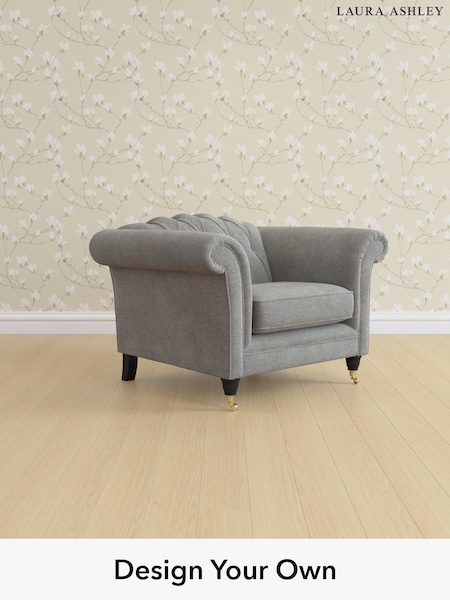 Wooton/Dark Steel Grey Gloucester Button Back By Laura Ashley (H40979) | £900