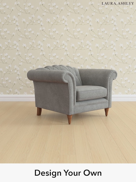 Wooton/Dark Steel Grey Gloucester Button Back By Laura Ashley (H40979) | £900
