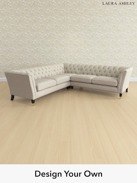 Tichwell/Stone Natural Chatsworth Button Back By Laura Ashley (H40980) | £2,850