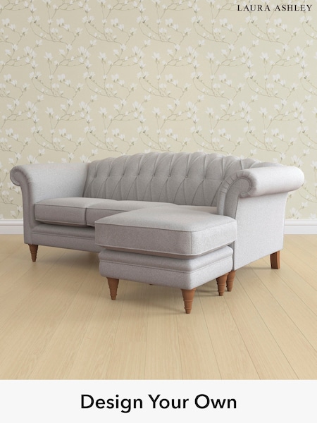 Wooton/Pale Steel Grey Gloucester Button Back By Laura Ashley (H40992) | £1,800