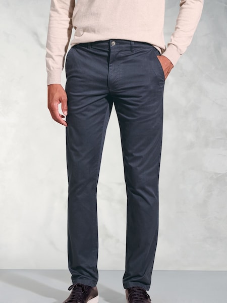 Brook Taverner Blue Stretch Trousers (H41054) | £50