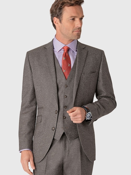 Brook Taverner Grey Donegal Wool Suit Jacket (H41069) | £199