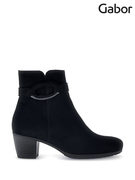 Gabor Equity Suede Black Boots (H41113) | £120