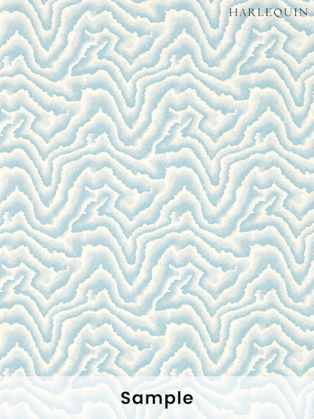 Harlequin Blue Malachite Reflect 1 A4 Wallpaper Sample (H41266) | £1